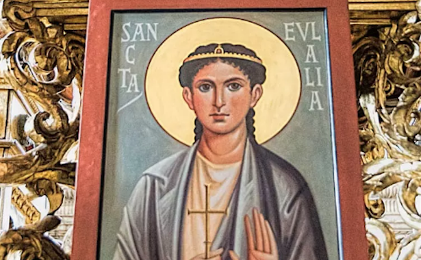 Santa Eulalia de Mérida. Patrona de la diócesis y de la ciudad de Oviedo